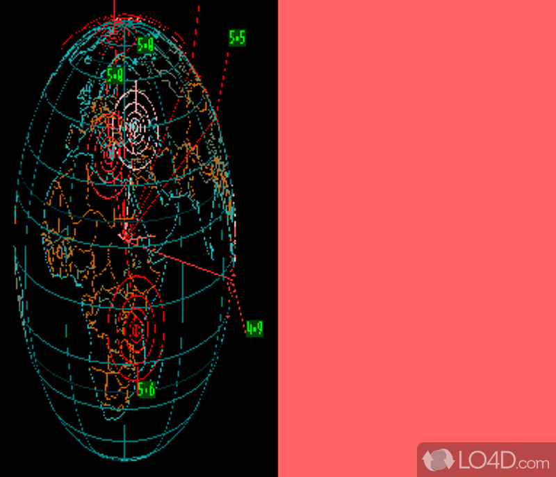 Zoom and spin way around the globe while viewing earthquakes and their magnitude almost in real time thanks to this app - Screenshot of Earthquake 3D