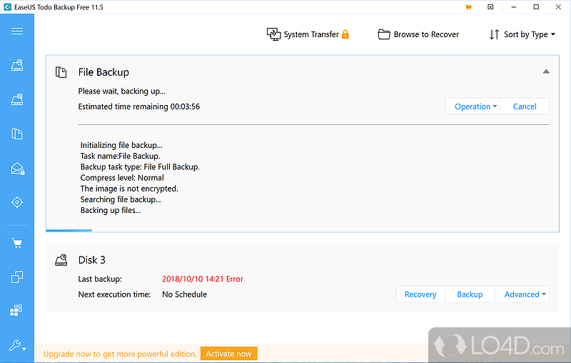 Rich backup settings and practical tools - Screenshot of EaseUS Todo Backup Free