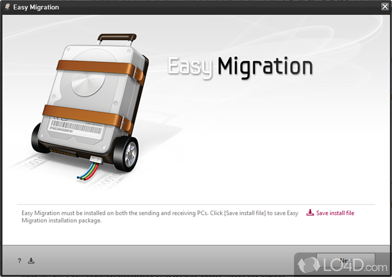 Choose what and how to transfer - Screenshot of Easy Migration