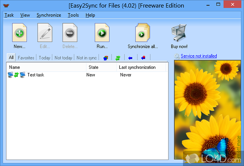Fast data synchronization tool - Screenshot of Easy2Sync for Files