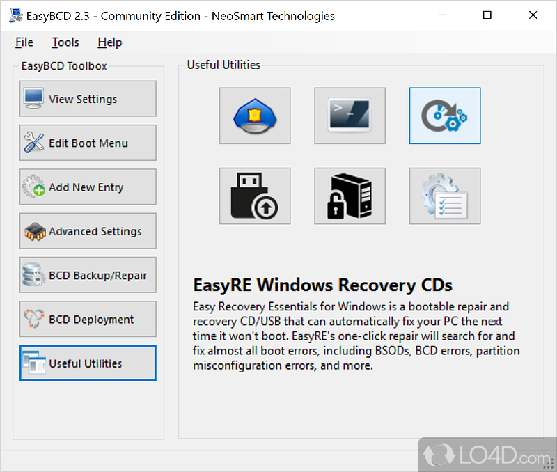 EasyBCD Community Edition screenshot