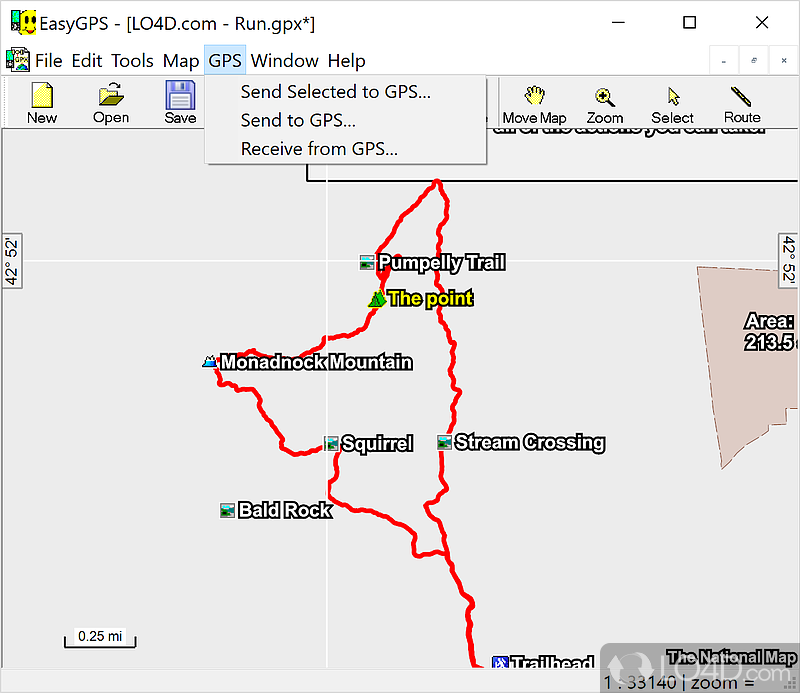 EasyGPS screenshot