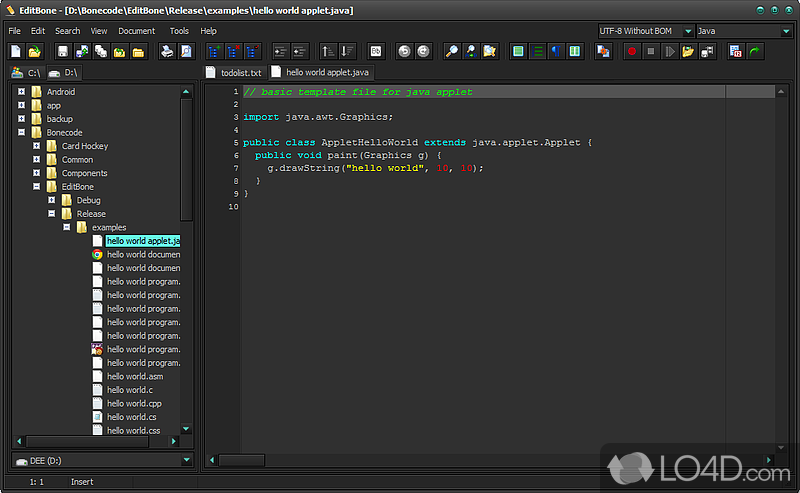 Powerful text editor, great for developers and programmers - Screenshot of Text Editor Pro
