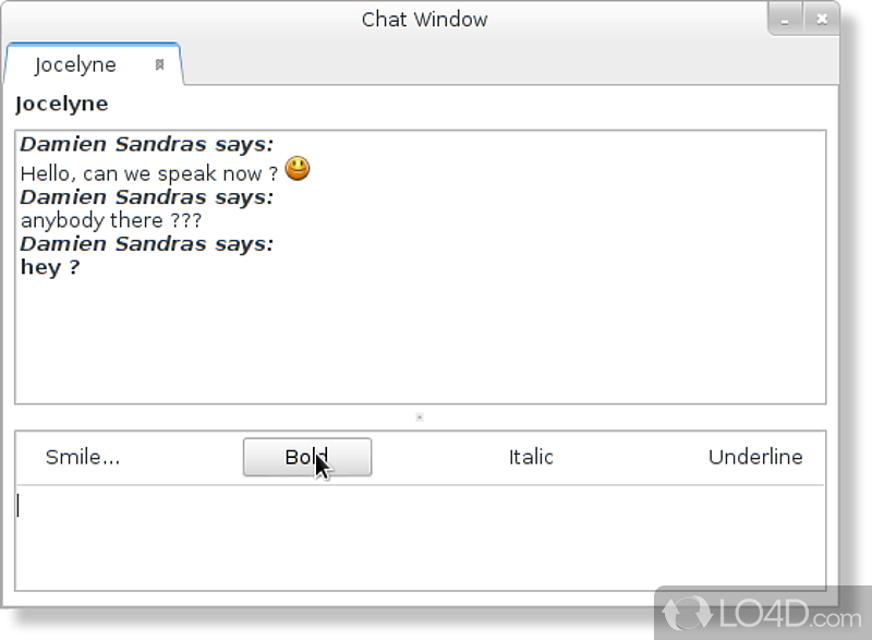 Calling and instant messaging options - Screenshot of Ekiga