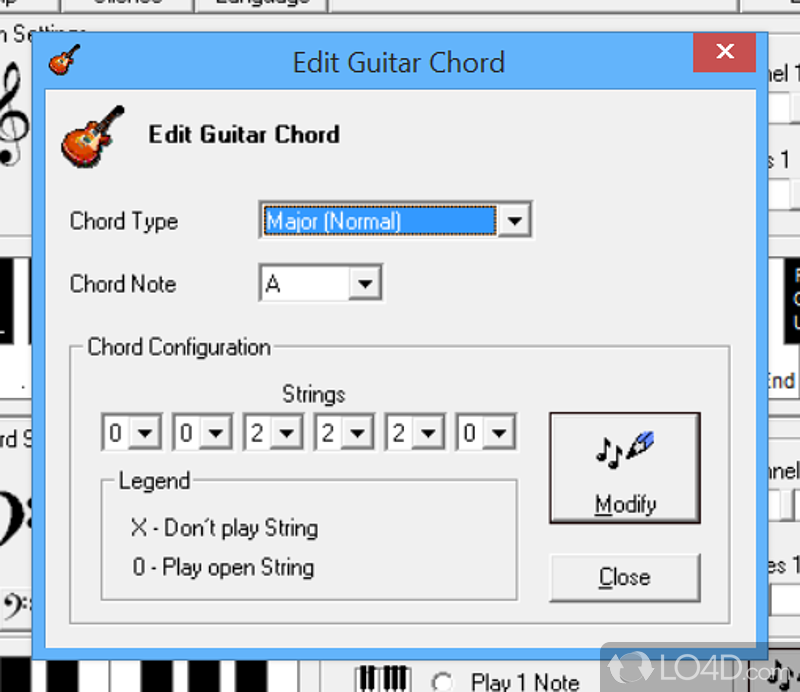 Play any instrument on your PC - Screenshot of Electronic Piano