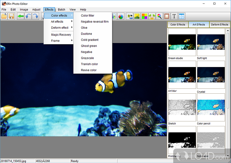 Elfin Photo Editor: Interface - Screenshot of Elfin Photo Editor