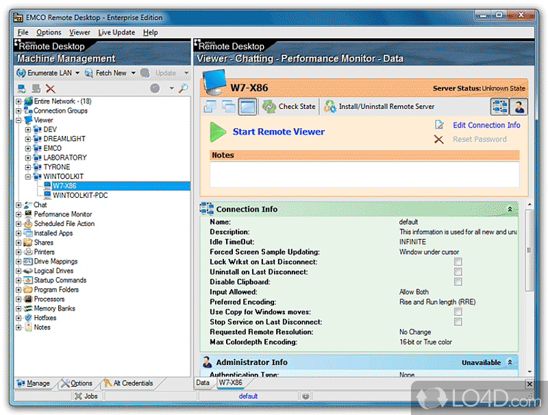 EMCO Remote Desktop Professional screenshot