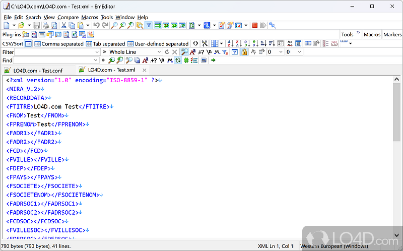 EmEditor: Fast text editor - Screenshot of EmEditor