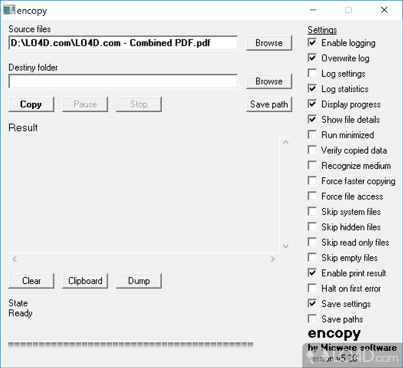 Encopy: Save your data - Screenshot of Encopy