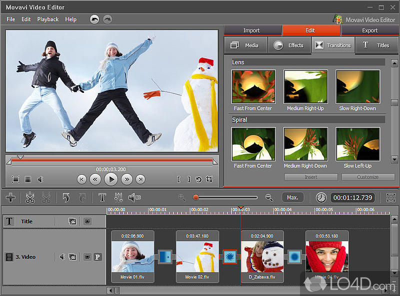 & video editing program - Screenshot of EnhanceMovie