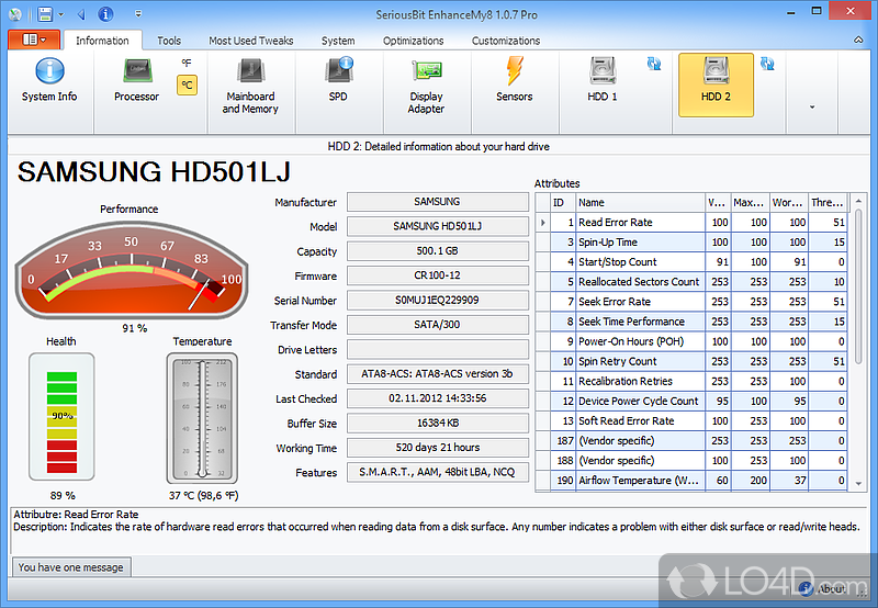 Complex app which lets you customize the context menu, the registry - Screenshot of EnhanceMy8