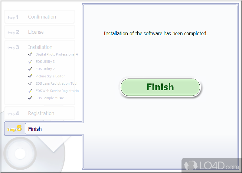 EOS Digital Solution Disk Software screenshot