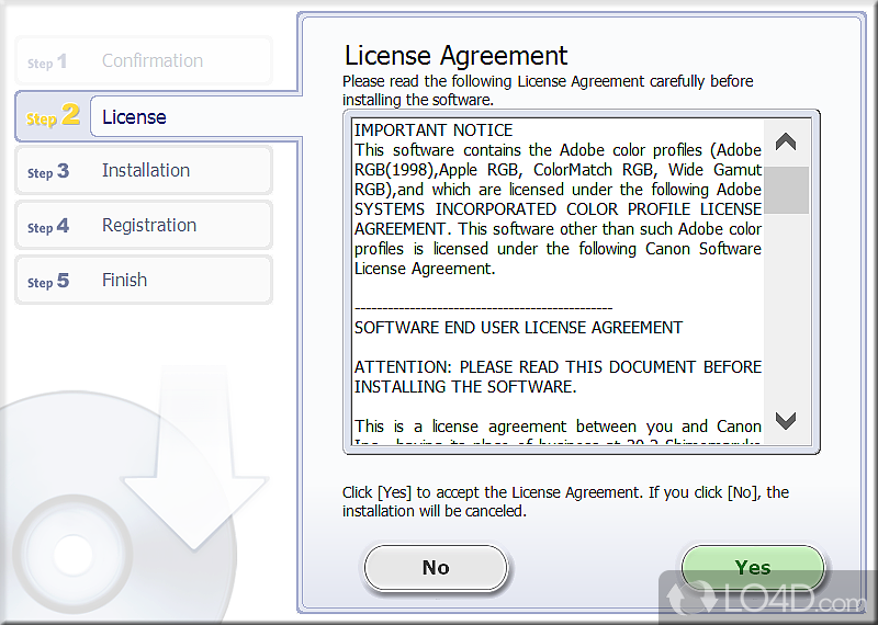 EOS Digital Solution Disk Software screenshot