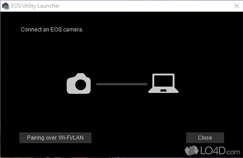 Communicate with the camera - Screenshot of EOS Utility