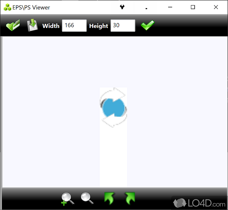 EPS viewer: User interface - Screenshot of EPS viewer