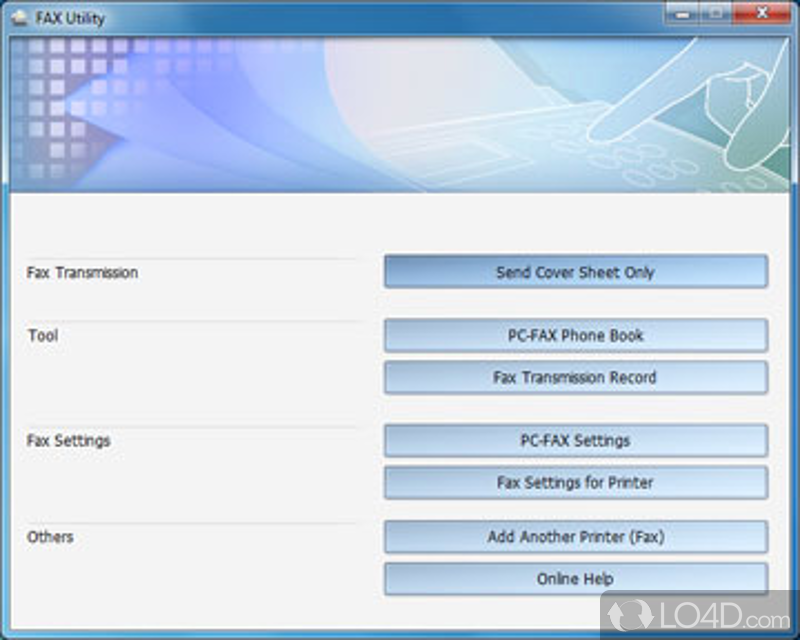 Was especially created in order to enable those who own an Epson fax device to exchange papers of any sorts - Screenshot of Epson FAX Utility