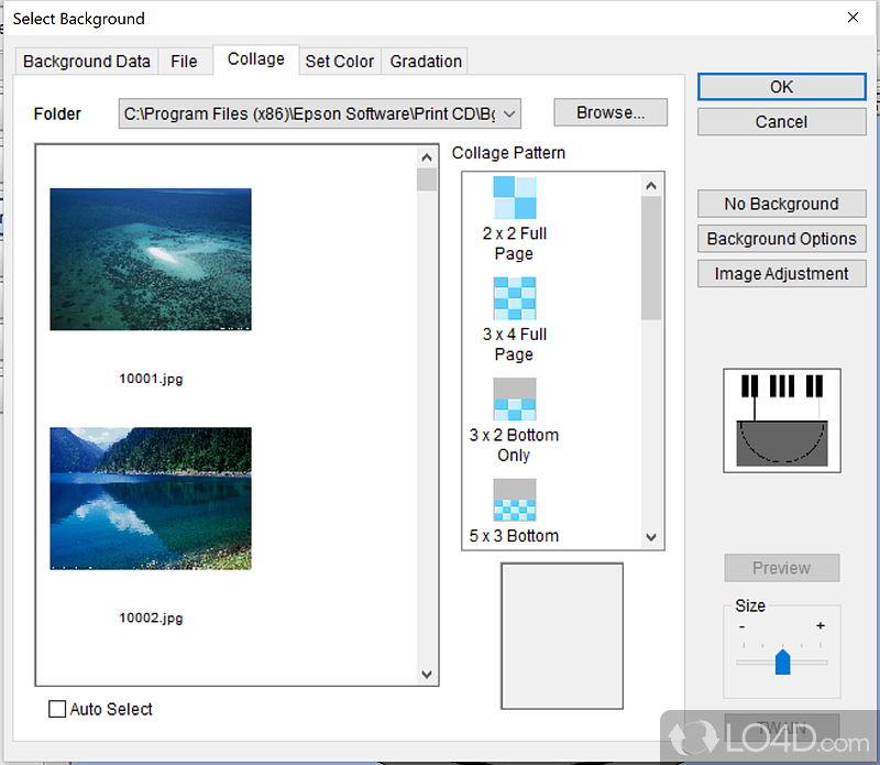 Epson Print CD: Burn video - Screenshot of Epson Print CD