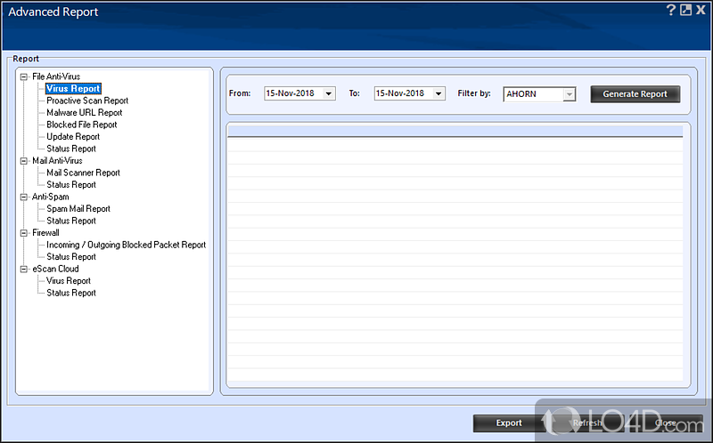 Blocks new and unknown threats - Screenshot of eScan AntiVirus