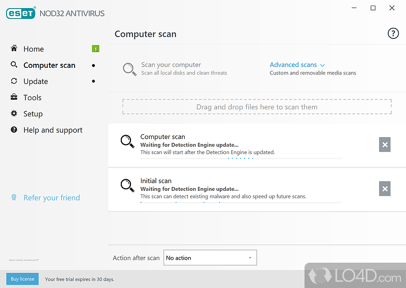 Configurable installation pack - Screenshot of ESET NOD32 Antivirus