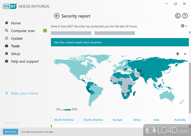 An effective antivirus but lacks advanced options - Screenshot of ESET NOD32 Antivirus