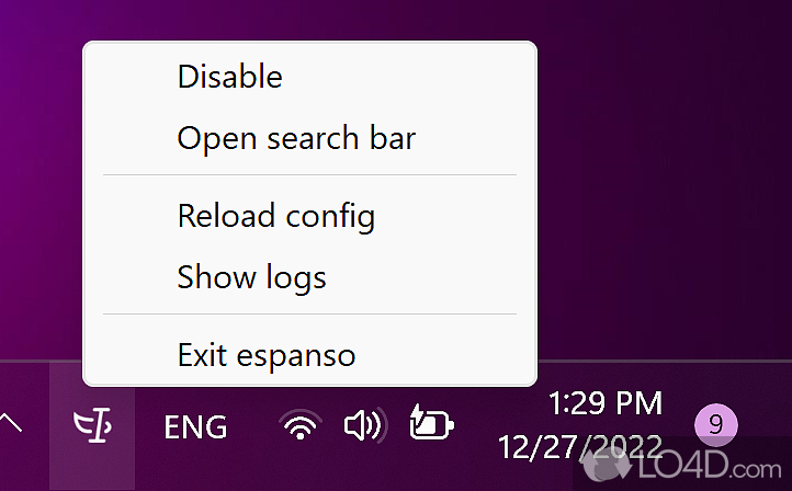 espanso: User interface - Screenshot of espanso