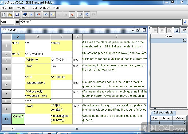 Data computation and data analytics software - Screenshot of esProc