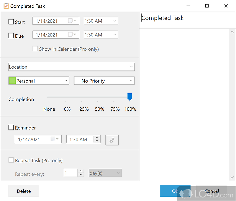 Personal information manager with encryption - Screenshot of EssentialPIM Portable