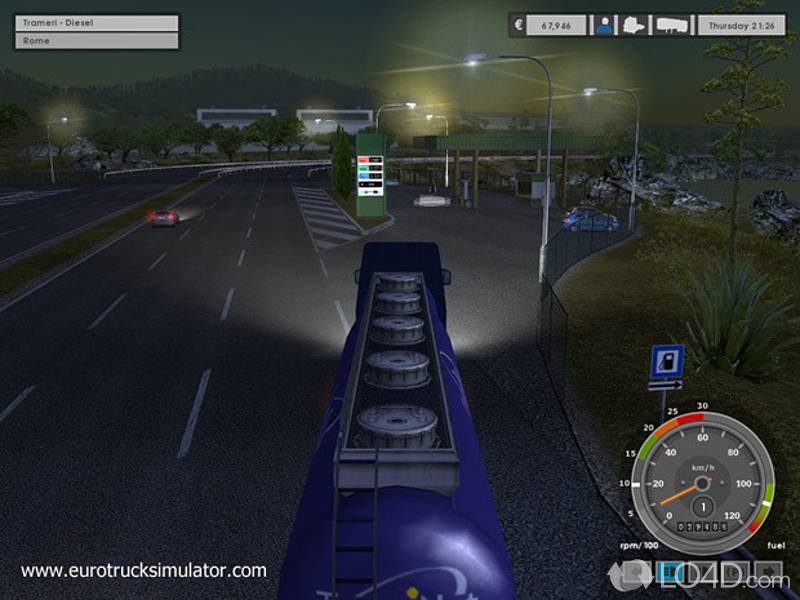 Euro Truck Simulator 2012: A - Screenshot of Euro Truck Simulator 2012