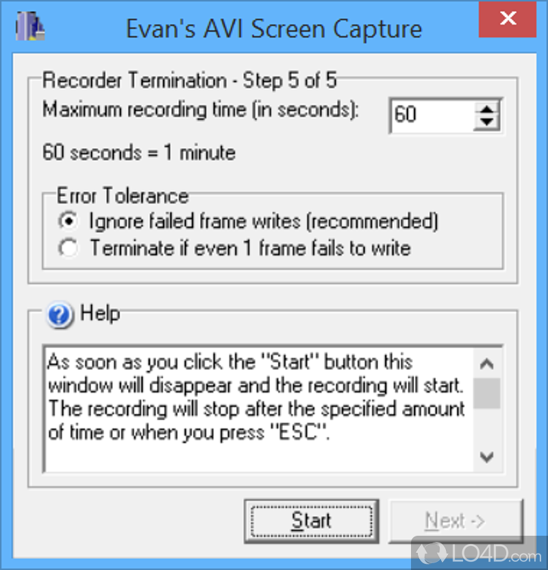 Evan's AVI Screen Capture screenshot
