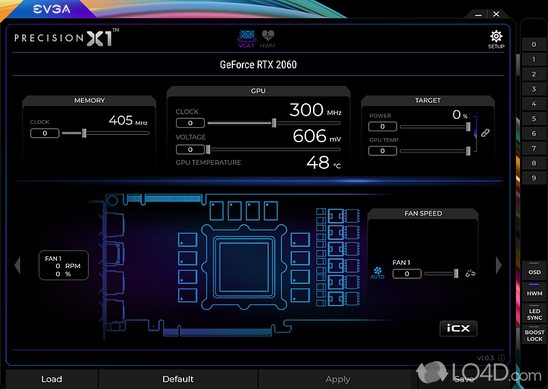 Make tweaks to Nvidia graphics card in order to boost cooling - Screenshot of EVGA Precision X1