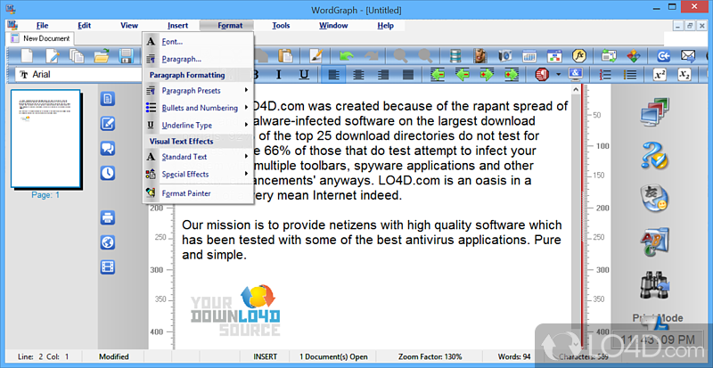 SSuite Ex-Lex Office Pro: User interface - Screenshot of SSuite Ex-Lex Office Pro