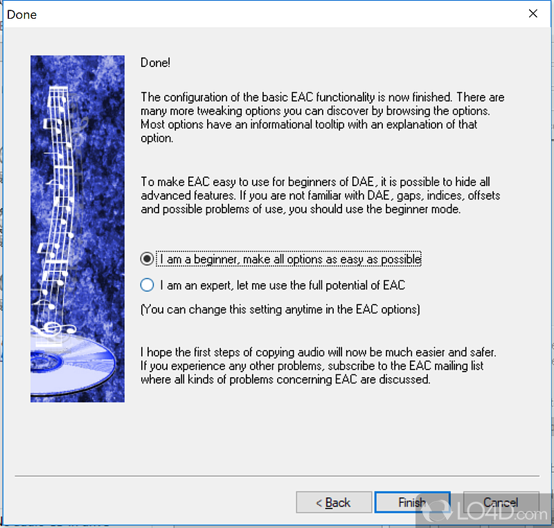 Exact Audio Copy: Audio recorder - Screenshot of Exact Audio Copy
