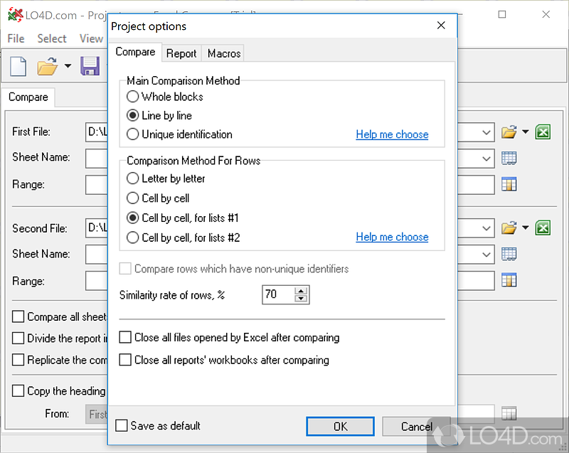 Excel Compare screenshot