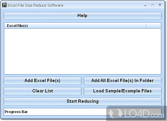 Shrink, trim, decrease filesize of big Excel spreadsheets - Screenshot of Excel File Size Reduce Software