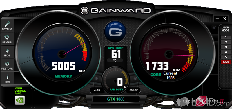 Enhance NVIDIA video card's capabilities enjoy the true power the graphics card has to offer - Screenshot of EXPERTool