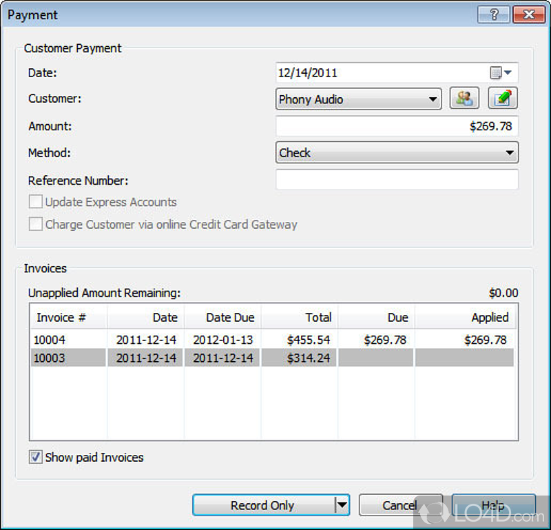 Express Invoice Professional screenshot