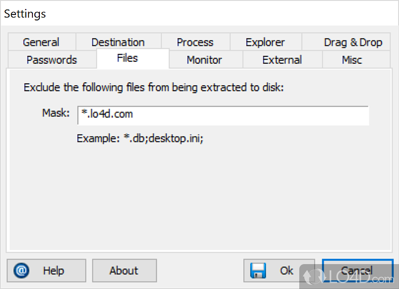 Alternative to programs like WinZip or WinRAR - Screenshot of ExtractNow
