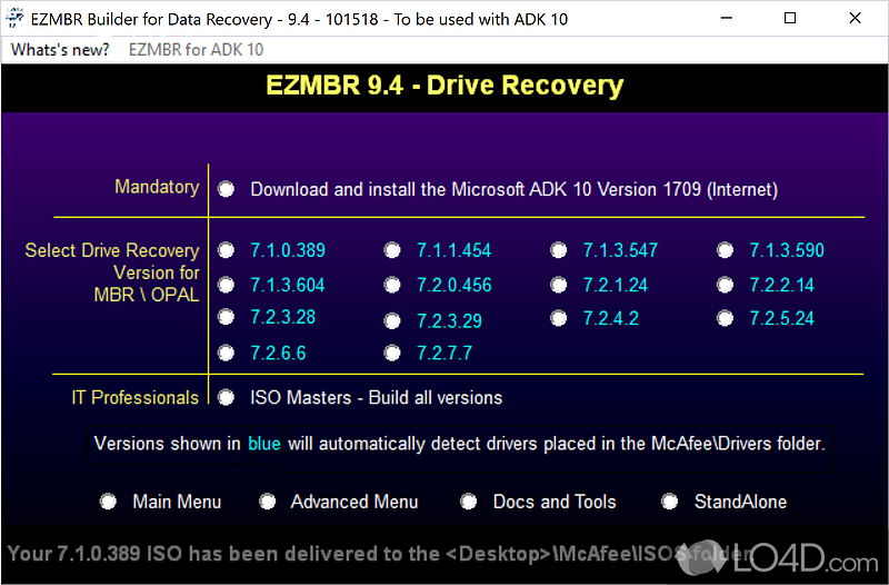 EZ Tool Series of Utilities: User interface - Screenshot of EZ Tool Series of Utilities