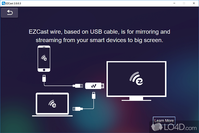 ezCast: User interface - Screenshot of ezCast