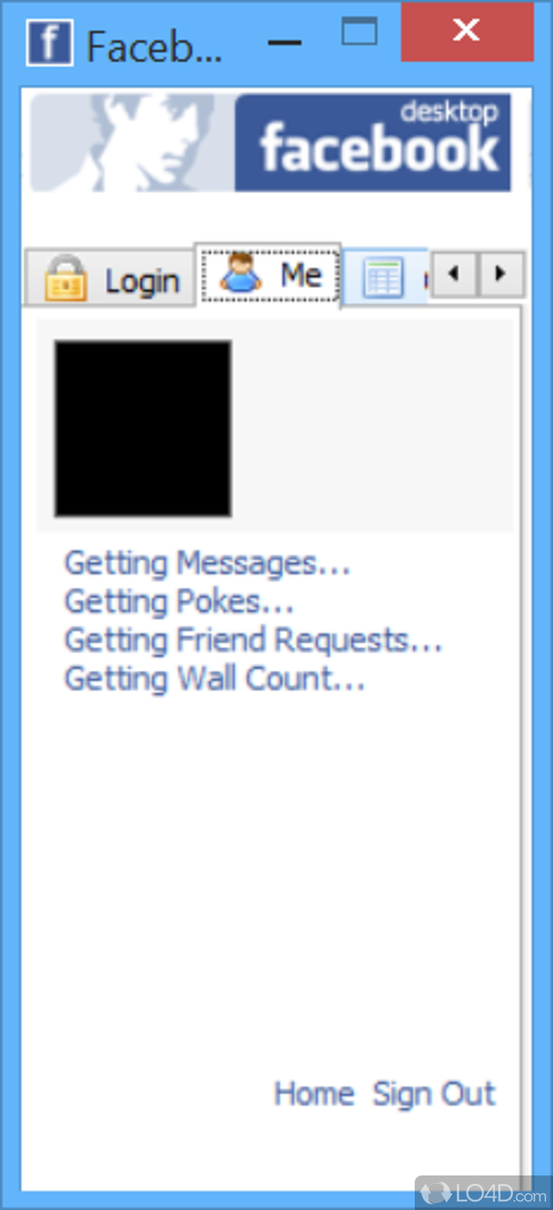 View notifications and chat with your online friends - Screenshot of Facebook Desktop