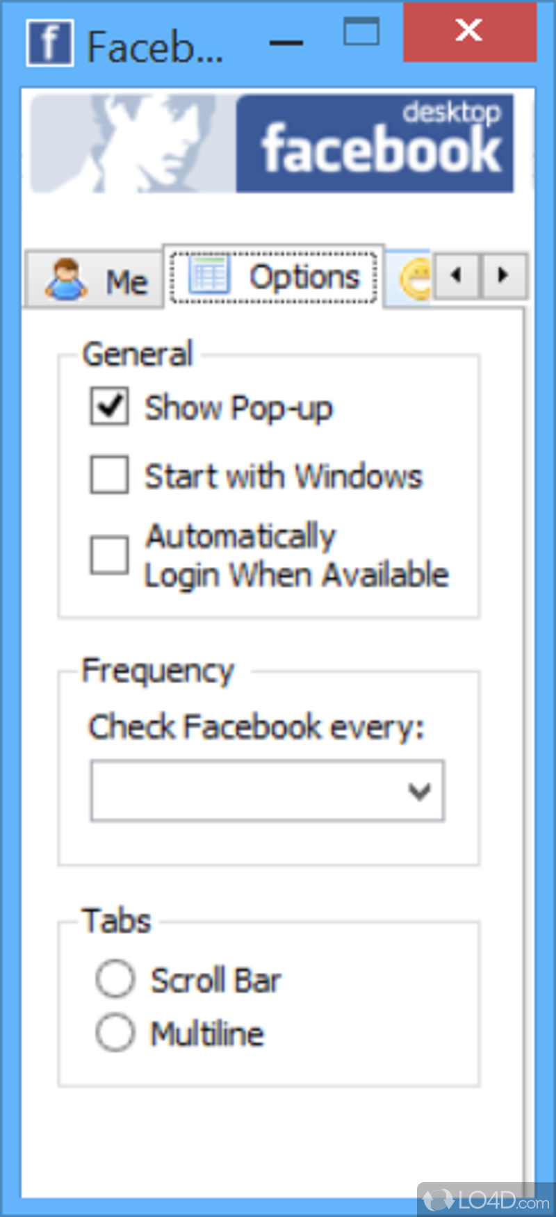 Update your status and upload images - Screenshot of Facebook Desktop