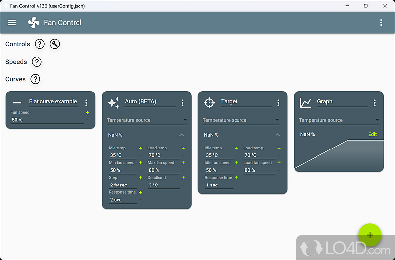 Keep every aspect of computer's GPU and CPU fans in check - Screenshot of Fan Control