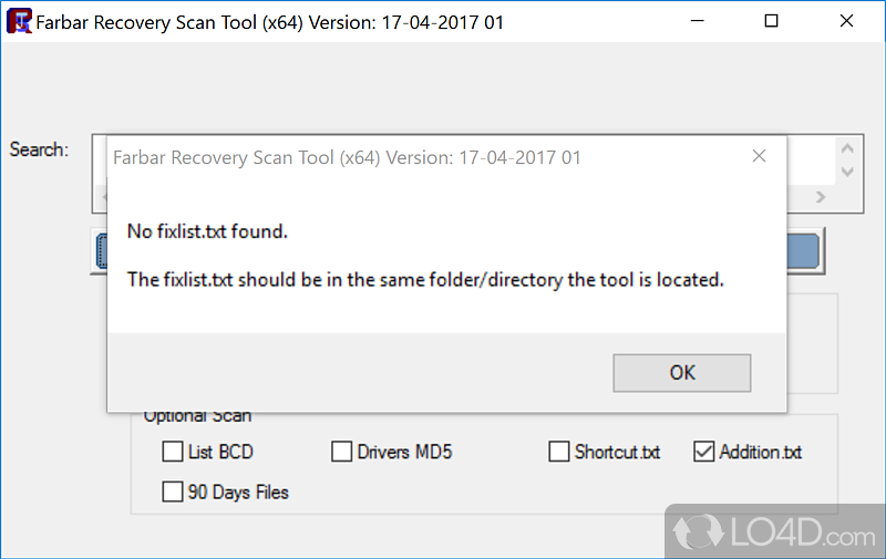 farbar recovery scan tool fix mode