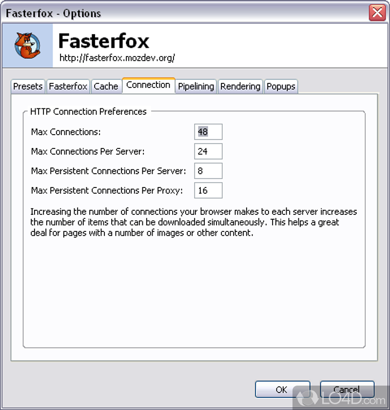 Fasterfox screenshot