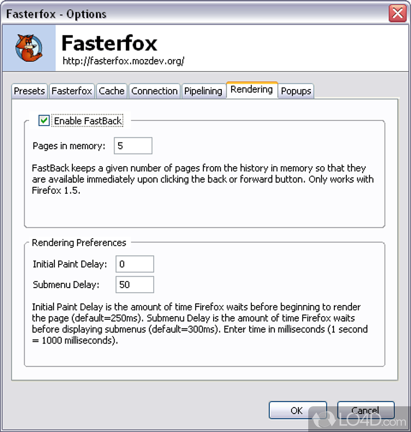 Fasterfox screenshot