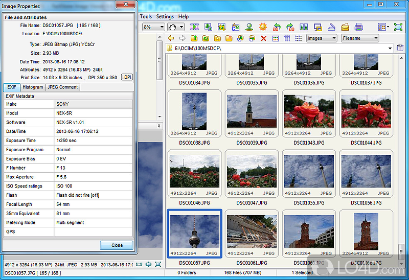 View images, modify and add effects - Screenshot of FastStone Image Viewer