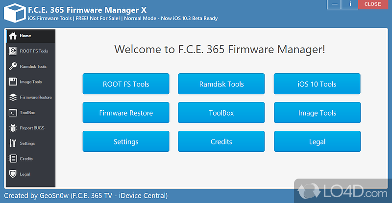 F.C.E. 365 Firmware Manager: F - Screenshot of F.C.E. 365 Firmware Manager