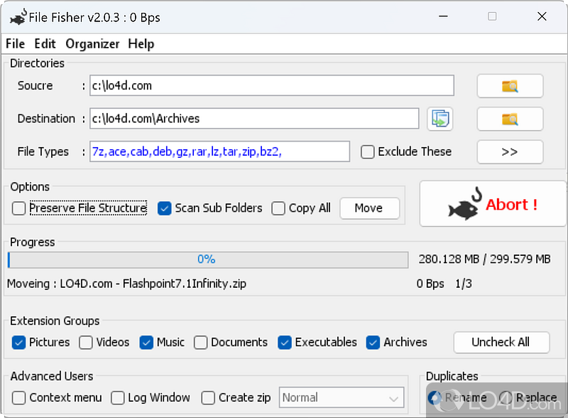 File Fisher screenshot