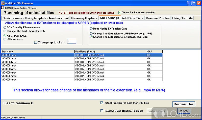 File Organiser screenshot