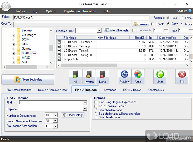 File Renamer Basic screenshot